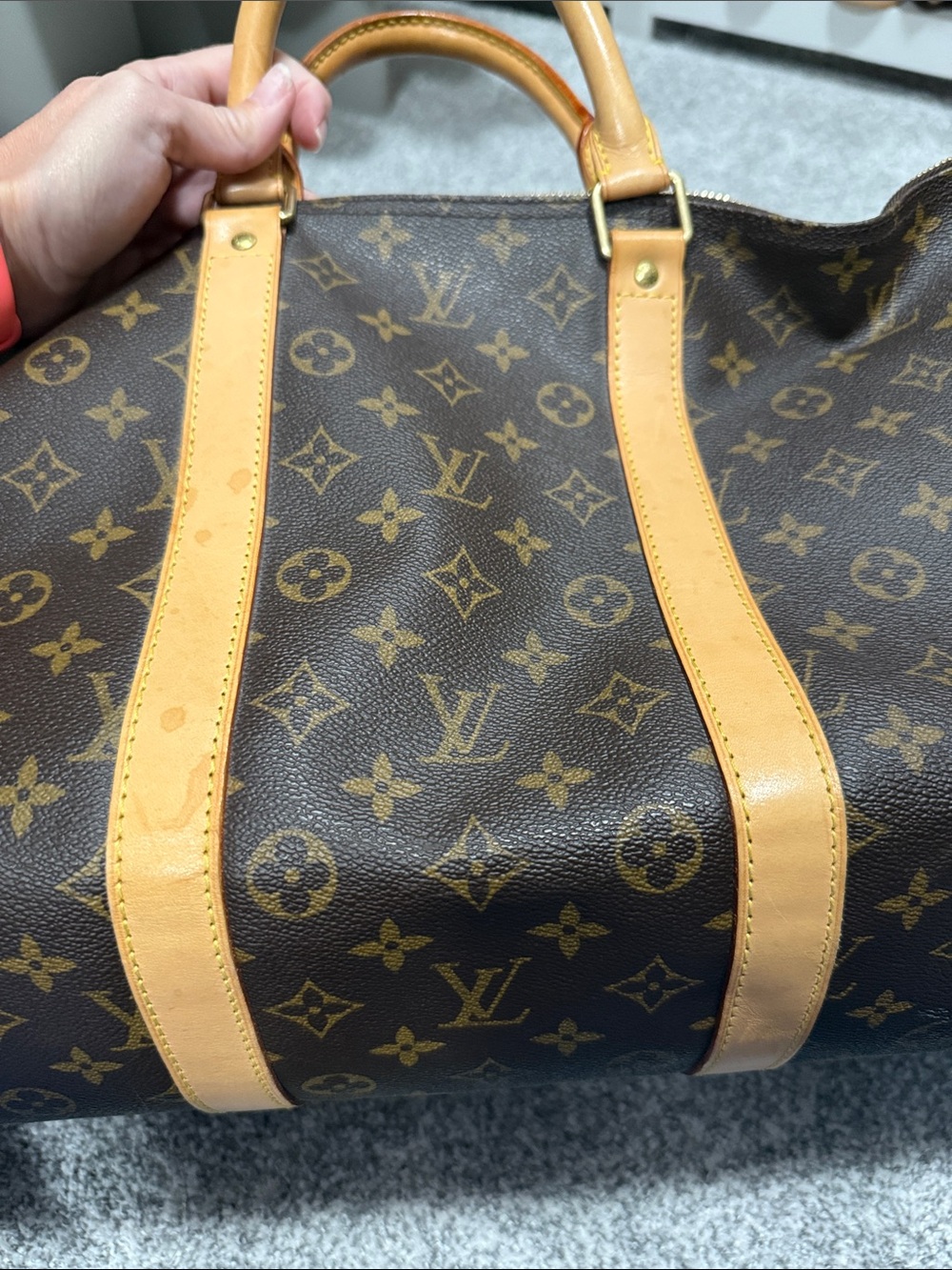 Louis Vuitton  Monogram Keepall Travel Duffel - Brown/Tan - Picture 7 of 15